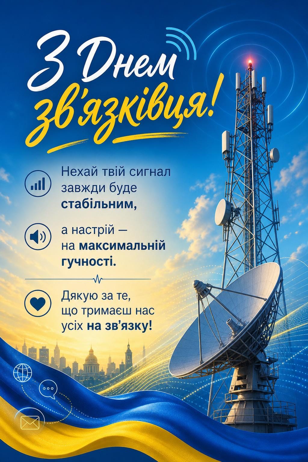 З Днем працівників радіо, телебачення та зв'язку