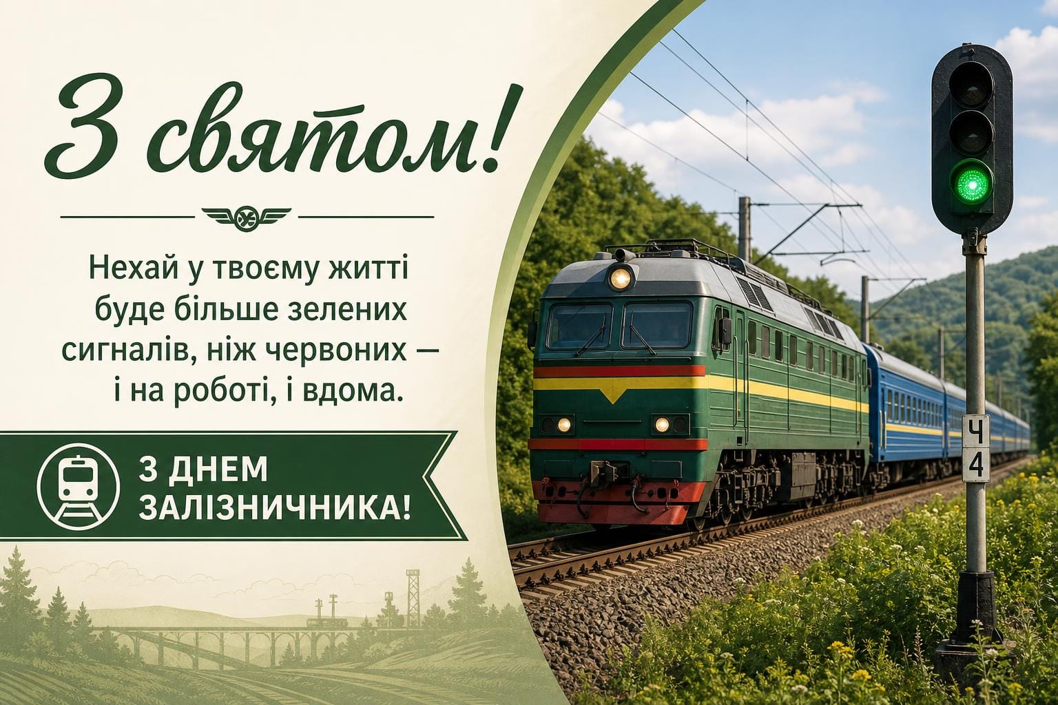 З Днем залізничника