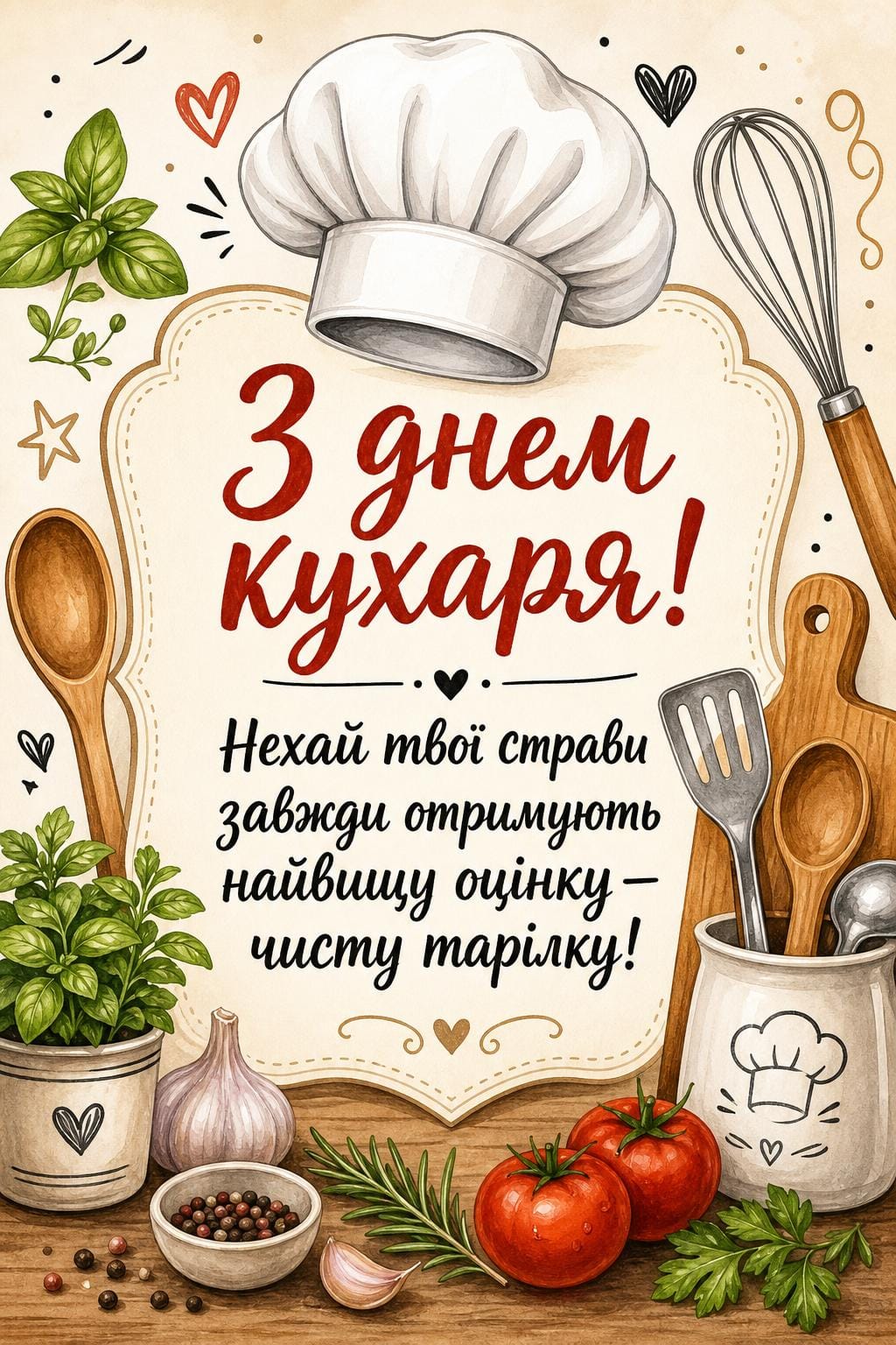З Міжнародним днем кухаря і кулінара